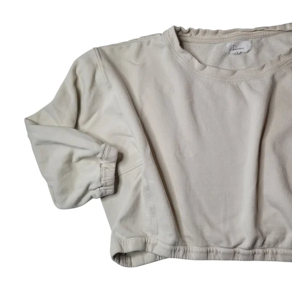 Anthropologie boxy cropped pullover Size XL - Picture 7 of 9